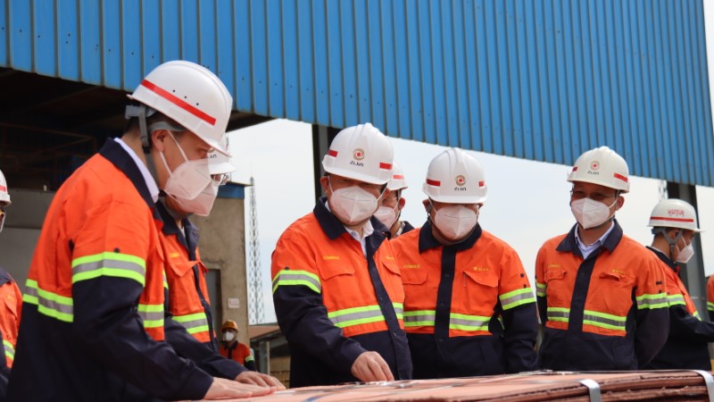 Chairman Chen Jinghe Inspects Zijin Mining's Projects in Africa