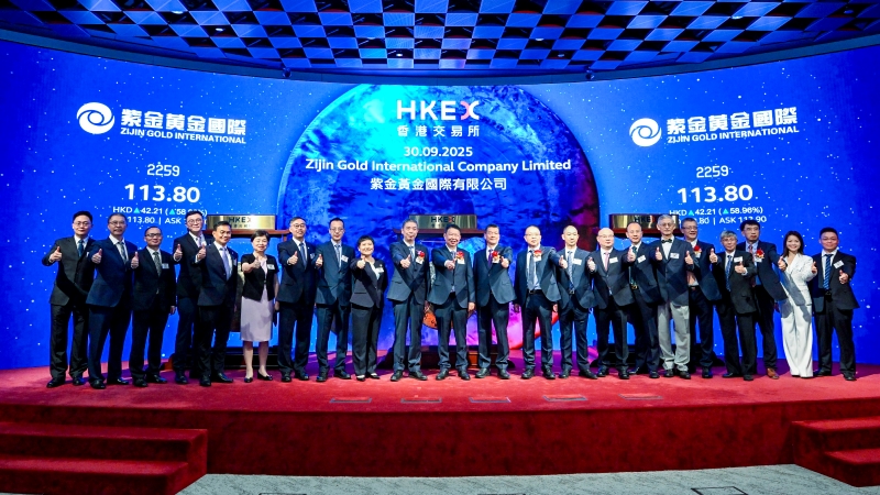 Zijin Gold International Lists on HKEX, Positioning for Global Gold Leadership